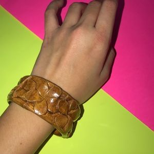 hawaiian carver wood bracelet